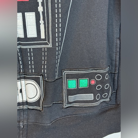 Boys Star Wars Darth Vader Hooded Jacket- Sz Large - Picture 5 of 10